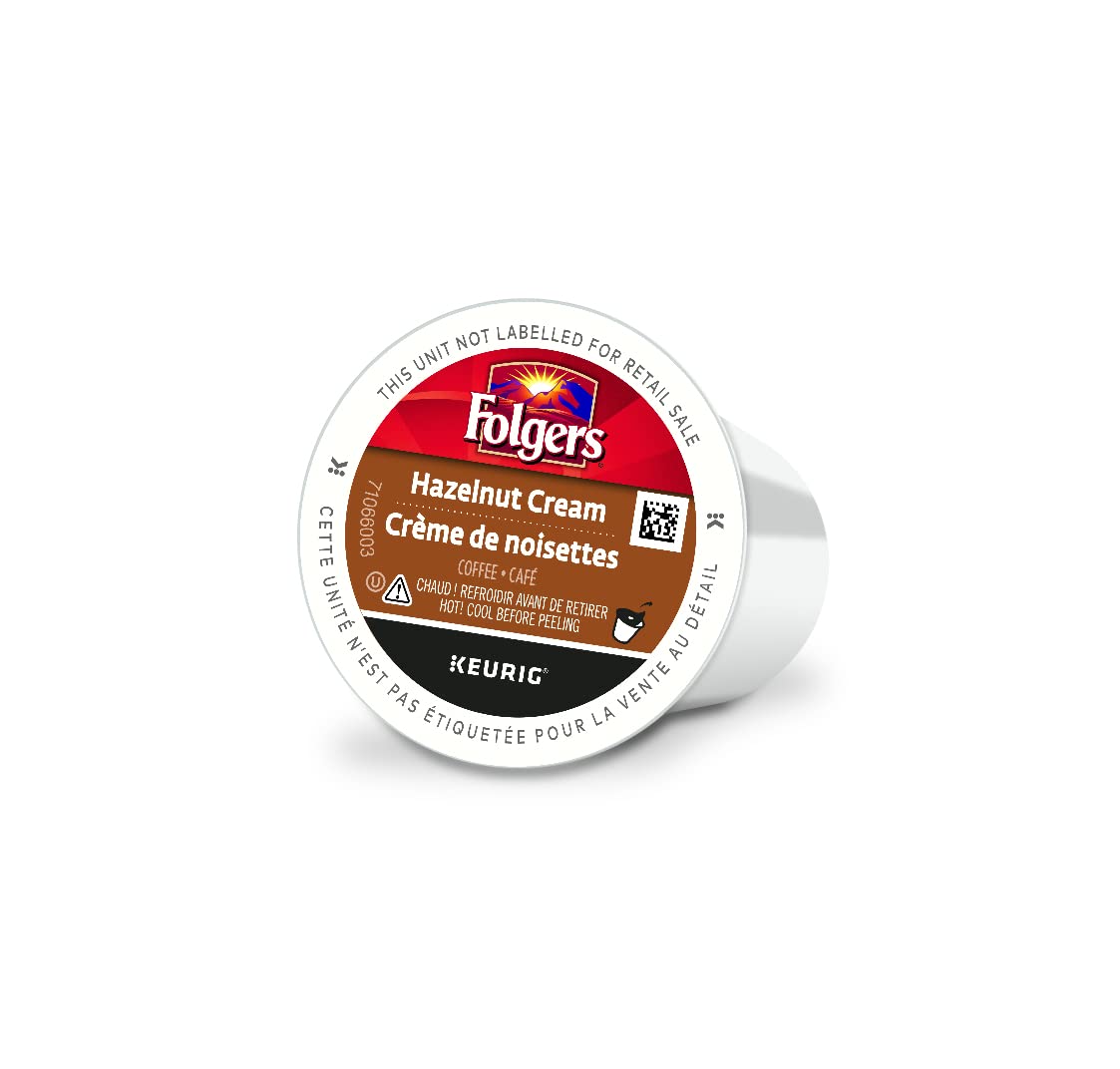 Folgers Caramel Drizzle Flavoured Coffee, Single-Serve K-Cup Pods For Keurig Coffee Makers, 30 Count