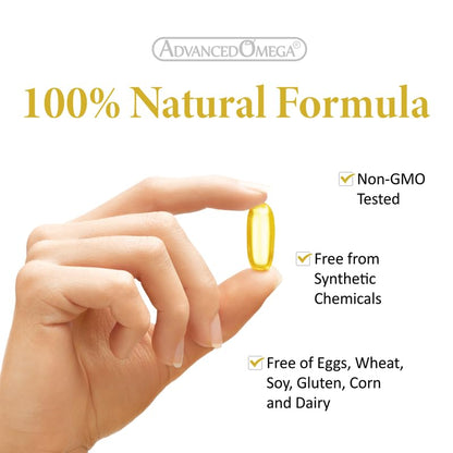 ADVANCED OMEGA Seal Oil 1000MG (300 Count), Made in Canada