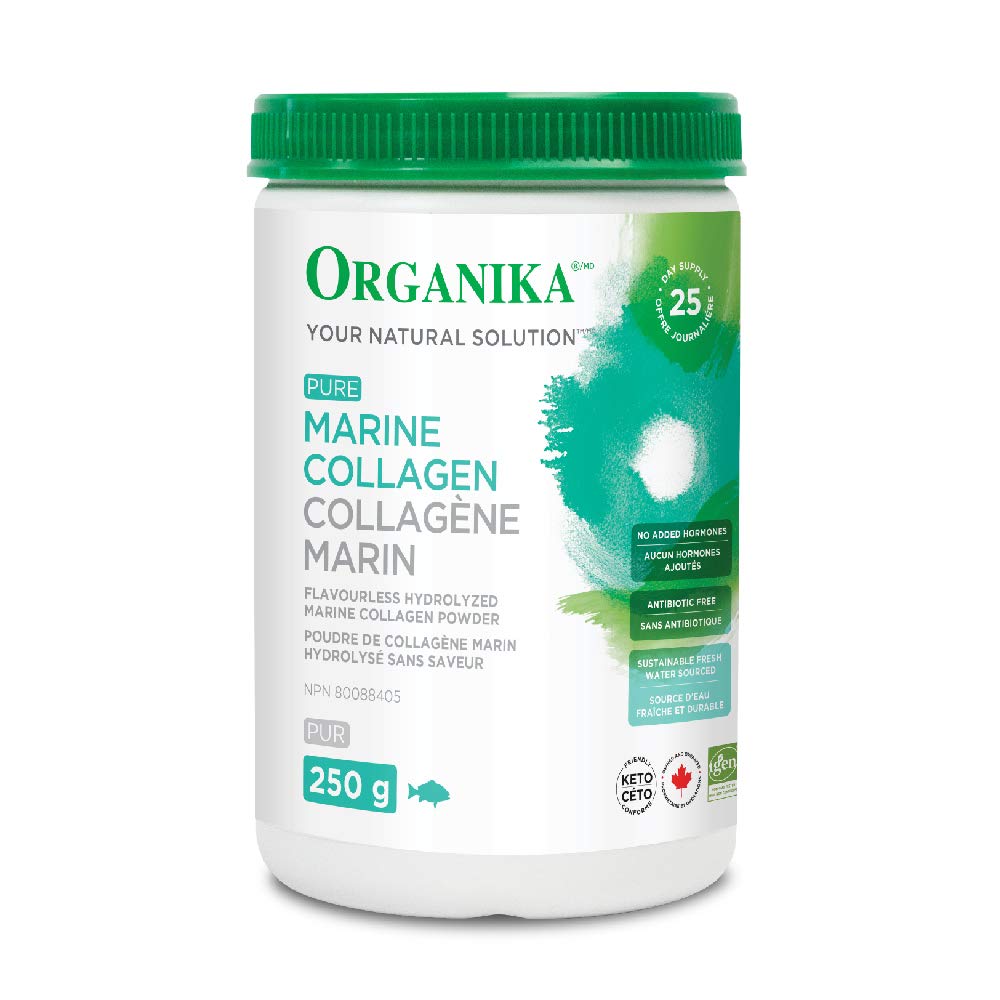 Organika Marine Collagen Powder- Made in Canada - Tasteless - 250g