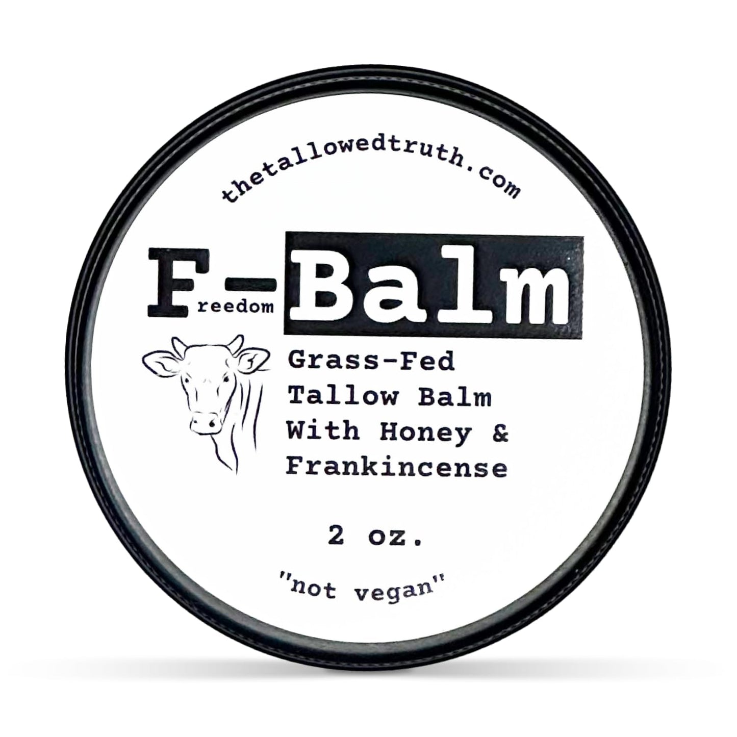 F-Balm Anti-aging Tallow Balm 2 oz - Grass-fed, Grass-finished - Canadian-made All Purpose Tallow Balm