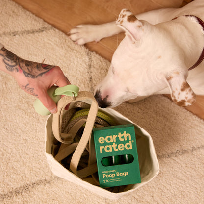 Earth Rated Dog Poop Bags, New Look, Guaranteed Leak Proof and Extra Thick Waste Bag Refill Rolls For Dogs 270 bags