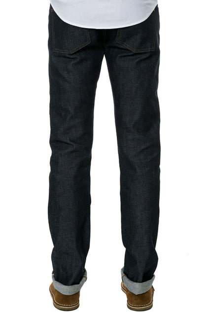 Naked & Famous Denim Men's Skinny Guy Jean 29 Deep Indigo Stretch Selvedge Made in Canada