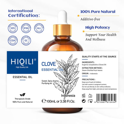 HIQILI Clove Essential Oil 100ML 100 ml (Pack of 1)