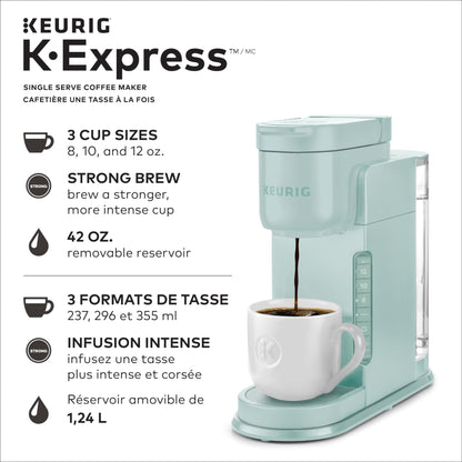 Keurig K-Express Single Serve K-Cup Pod Coffee Maker, Black, With A Removable Reservoir