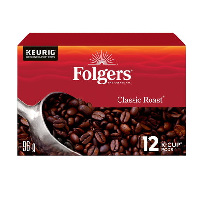 Folgers Caramel Drizzle Flavoured Coffee, Single-Serve K-Cup Pods For Keurig Coffee Makers, 30 Count