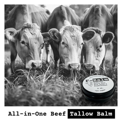 F-Balm Anti-aging Tallow Balm 2 oz - Grass-fed, Grass-finished - Canadian-made All Purpose Tallow Balm