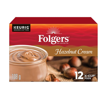 Folgers Caramel Drizzle Flavoured Coffee, Single-Serve K-Cup Pods For Keurig Coffee Makers, 30 Count