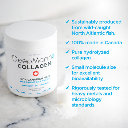 DeepMarine Collagen 100% Canadian Made Collagen Peptides