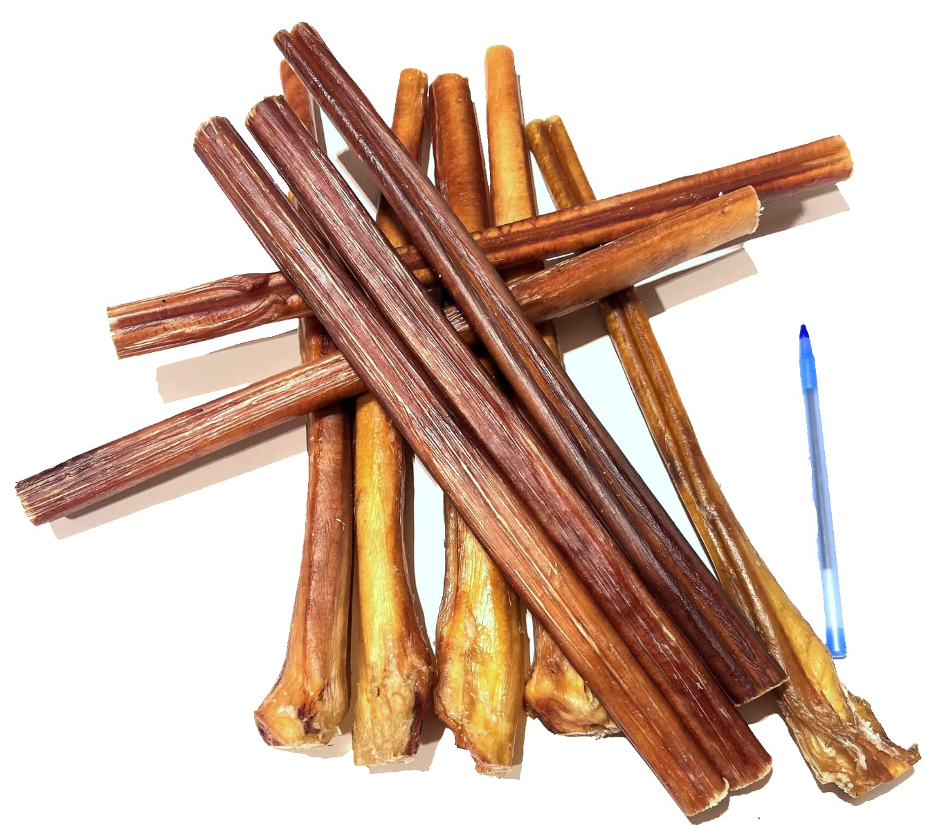 Bully Sticks for Dogs - Canadian Made Bully Sticks for Dogs - (12 INCH 10 PACK APPROX. 500 GRAMS)