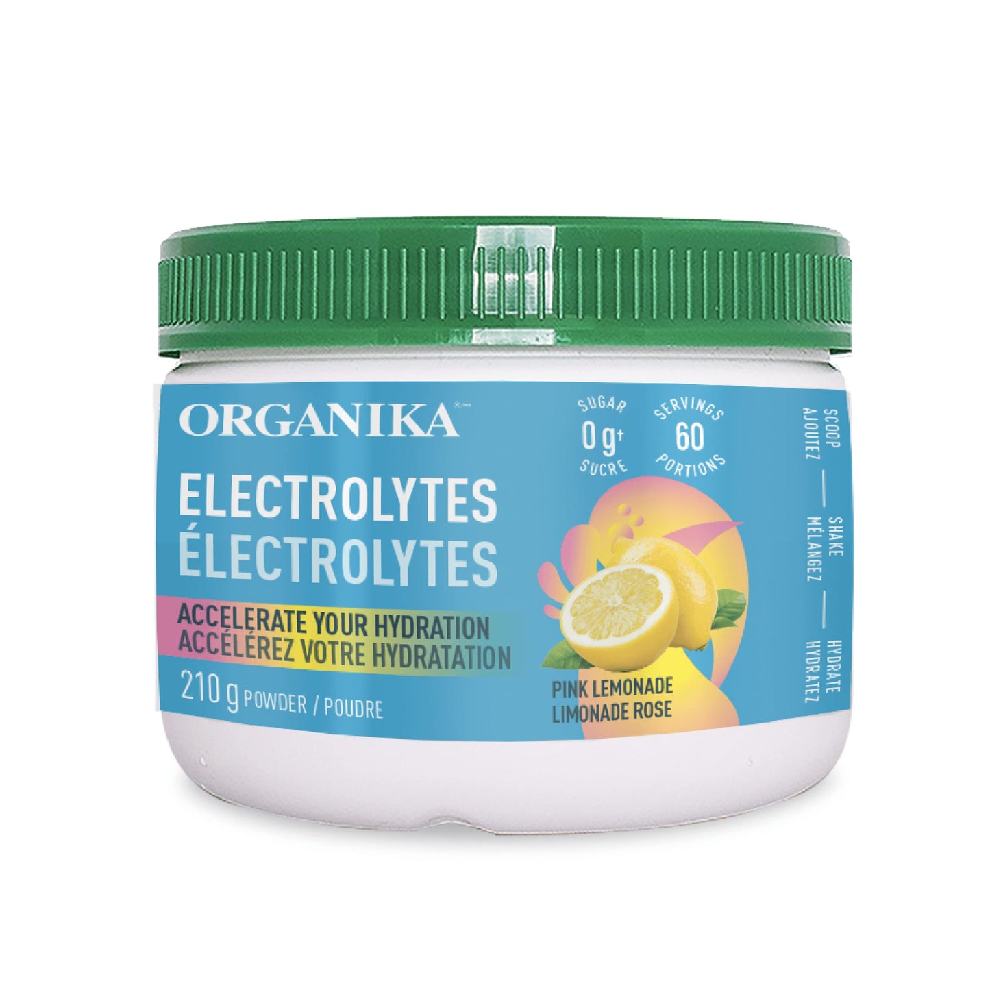 Organika Electrolytes Powder- Pink Lemonade Sachets- On the Go Hydration (Pack of 20)