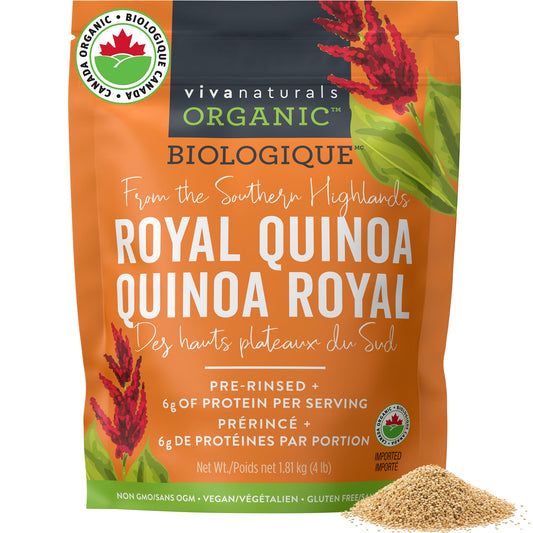 Organic Quinoa (4 lb) - Gluten Free and Vegan Complete Plant-Protein, USDA Organic, Non-GMO Whole Grain Rice and Pasta Substitute