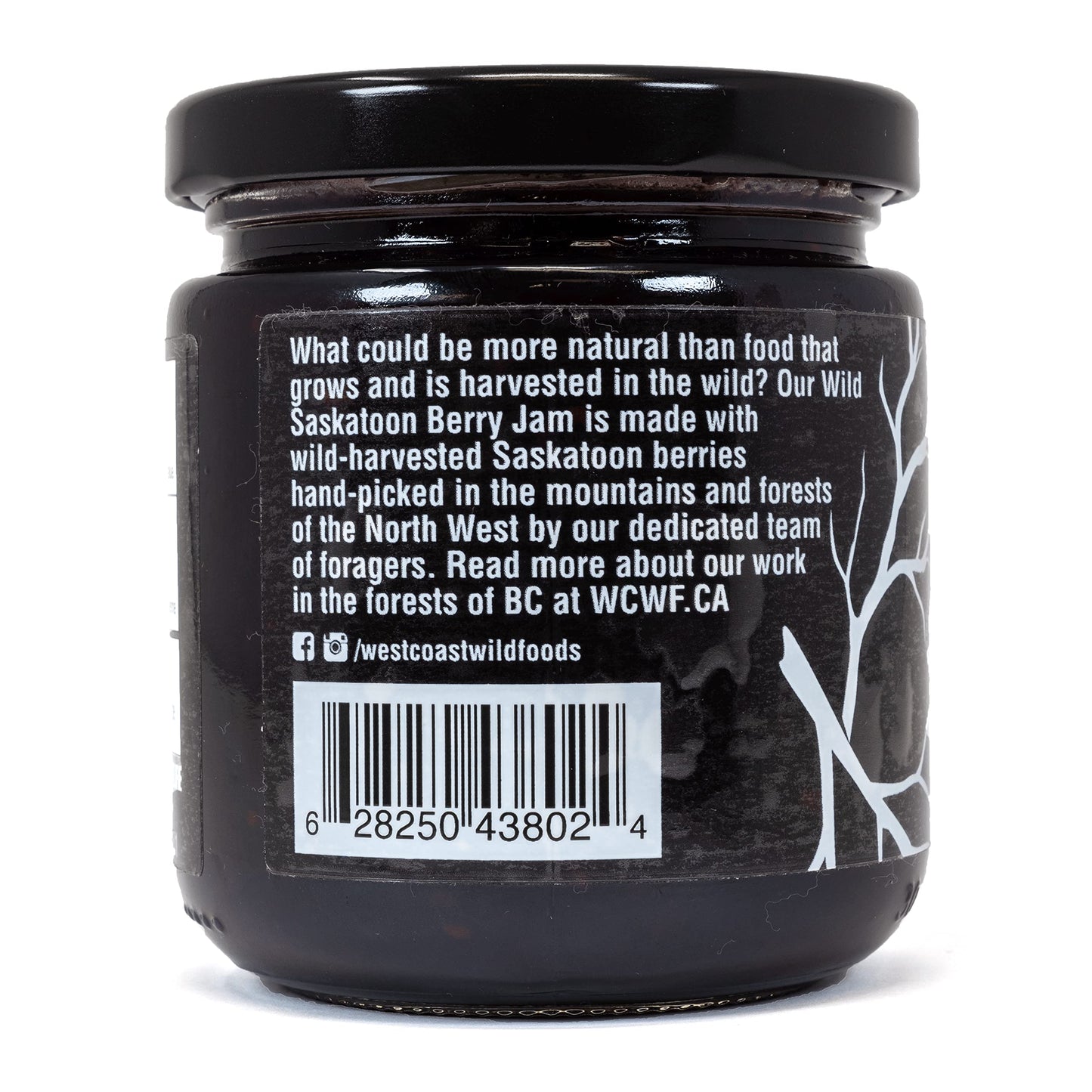 West Coast Wild Foods | Wild Berry Jams | 250ml | Local Wild Food Wild Saskatoon berry