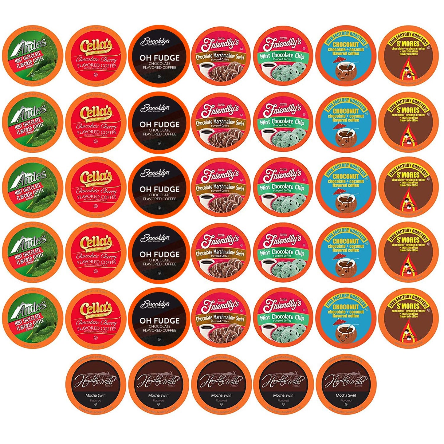 Two Rivers Coffee Flavored Coffee Pods Compatible with Keurig K Cup Brewers, Assorted Flavored Coffee, 40 Count Assorted Variety Pack 40 Count (Pack of 1)