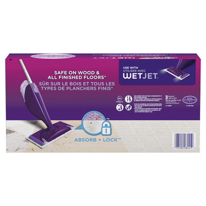 Swiffer Wetjet Mopping Pad, Multi Surface Wet Cleaner Refills For Floor Mop, 12 Count Unscented 12 count (Pack of 1)