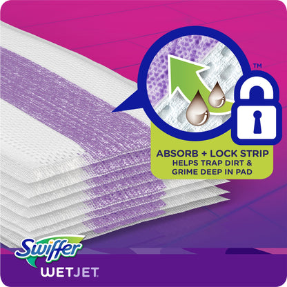 Swiffer Wetjet Mopping Pad, Multi Surface Wet Cleaner Refills For Floor Mop, 12 Count Unscented 12 count (Pack of 1)