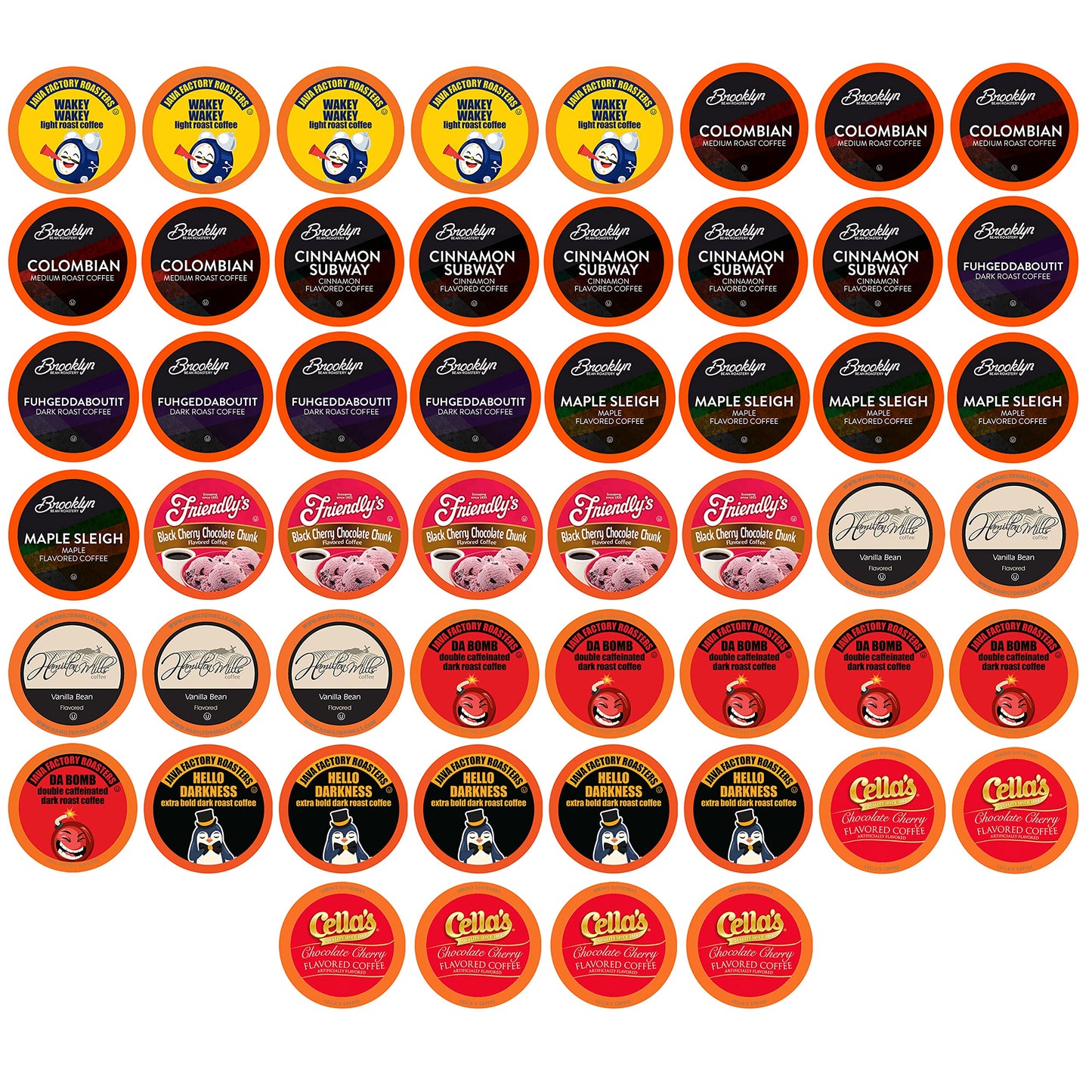 Two Rivers Coffee Flavored Coffee Pods Compatible with Keurig K Cup Brewers, Assorted Flavored Coffee, 40 Count Assorted Variety Pack 40 Count (Pack of 1)