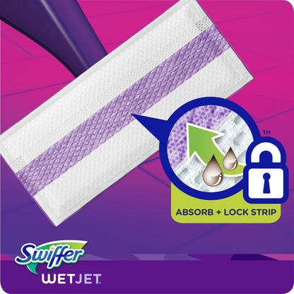 Swiffer Wetjet Mopping Pad, Multi Surface Wet Cleaner Refills For Floor Mop, 12 Count Unscented 12 count (Pack of 1)