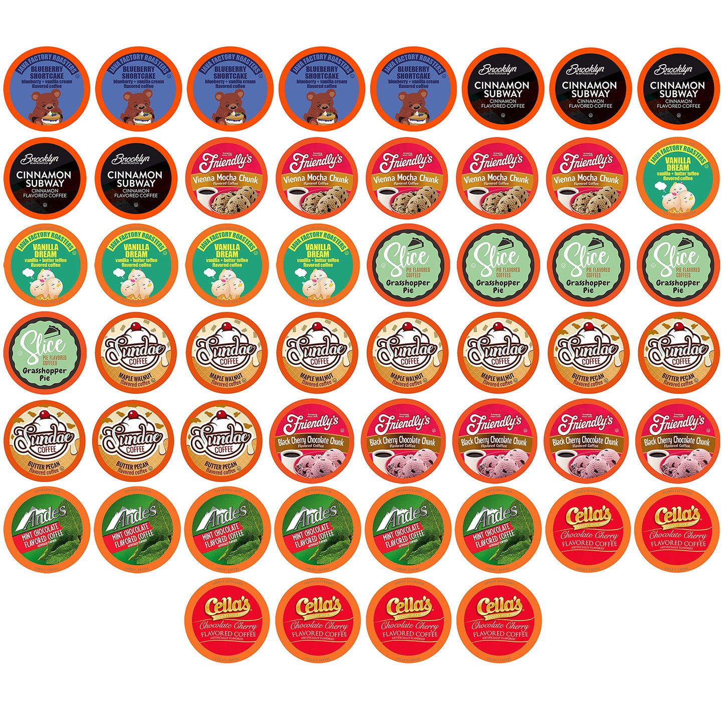 Two Rivers Coffee Flavored Coffee Pods Compatible with Keurig K Cup Brewers, Assorted Flavored Coffee, 40 Count Assorted Variety Pack 40 Count (Pack of 1)